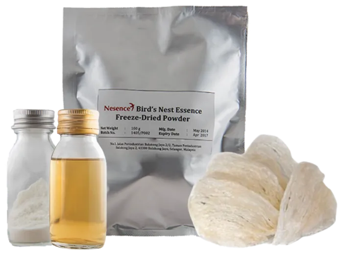 Nesence bird's nest essence powder, liquid essence and edible bird's nest