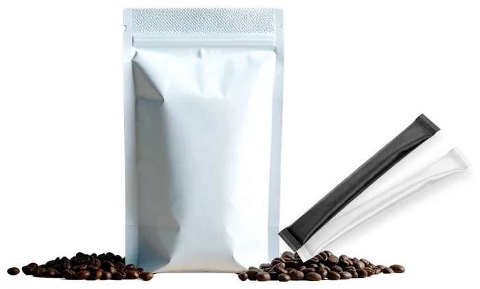 Functional coffee pouch and sachets